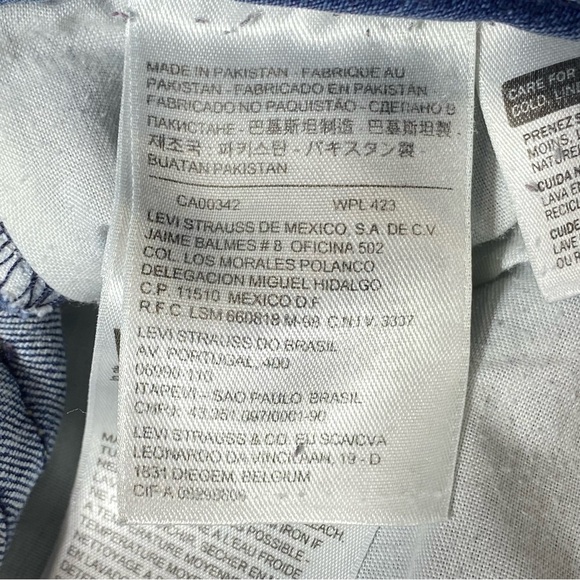 Levis 529 Jeans Women's 12 Blue Curvy Skinny Leg Mid Rise Stretch Casual Denim - Picture 9 of 16